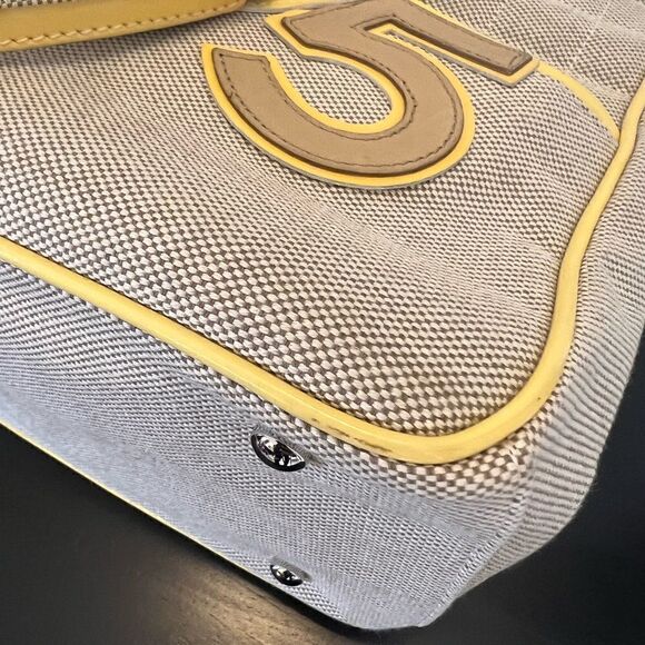 AUTH CHANEL VINTAGE CANVAS TOTE BAG - Picture 7 of 13